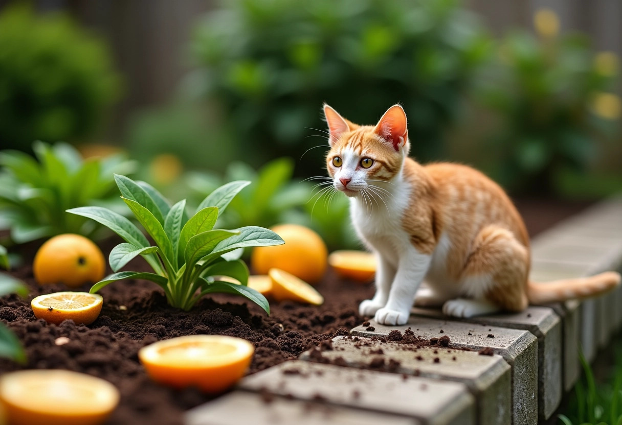 chats jardin