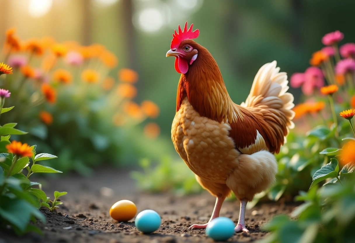 poules œufs bleus